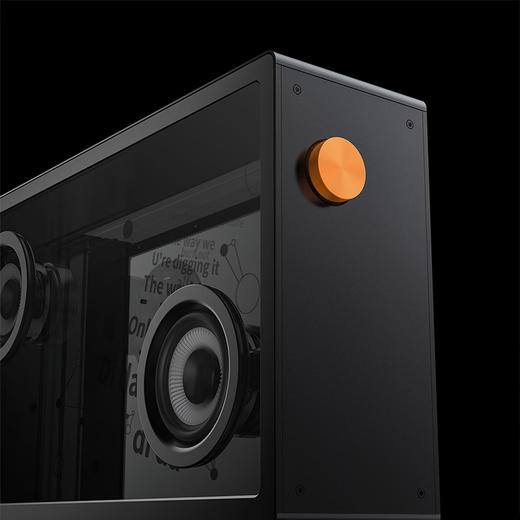 MORRORART 悬浮歌词透明可视化字幕弹幕透明无线蓝牙音箱重低音桌面音响hifi扩音器 黑色ZB 商品图7