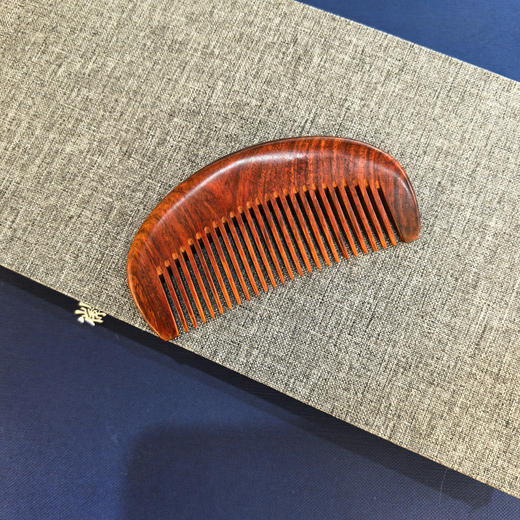 弯月小叶紫檀素无柄梳 商品图0