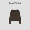 ROMI STUDIO“松弛随性”7针单边*羊毛V领套头针织毛衫 442T9182 商品缩略图0