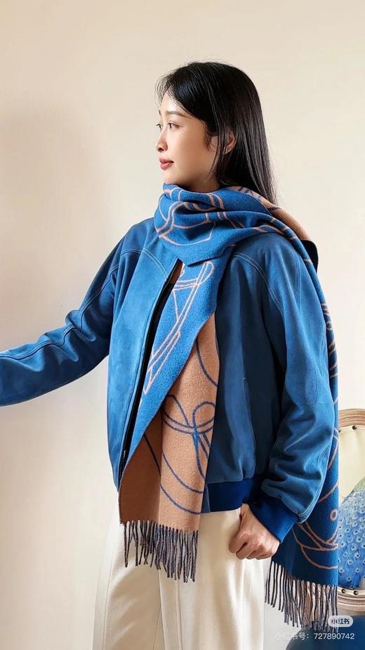 爱马仕新款马术交织围巾披肩（CB） 商品图8