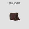 ROMI STUDIO“*复古”头层牛皮做旧翻盖斜跨单肩马鞍包 444LS031 商品缩略图1