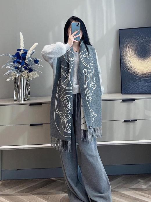爱马仕新款马术交织围巾披肩（CB） 商品图2