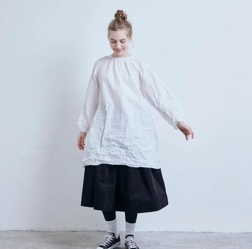 (g)白色圆领罩衫 商品图4