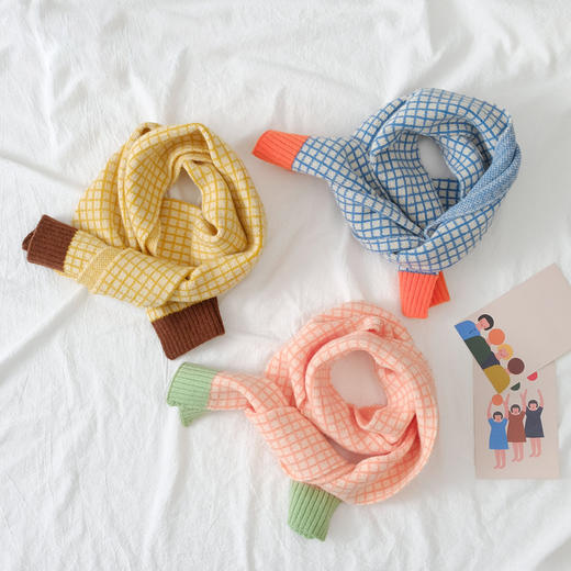 【柔软保暖，男女通用，儿童可爱款式更是萌翻天】1-12岁针织公主围脖保暖潮款 男女围巾宝宝秋冬围脖 围脖儿童可爱女童围巾-QQ 商品图1