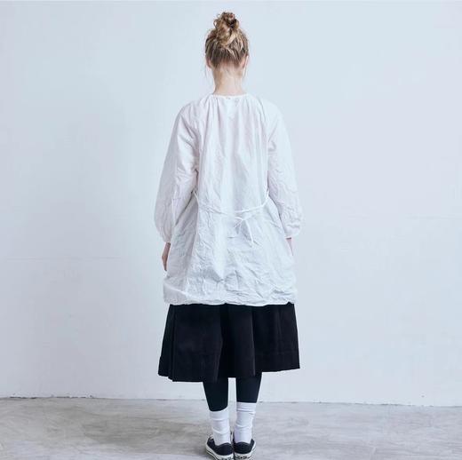 (g)白色圆领罩衫 商品图5