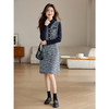 【专属特价】熙世界小香风针织半高领拼接假两件粗花呢连衣裙女2025年秋冬新款 商品缩略图4