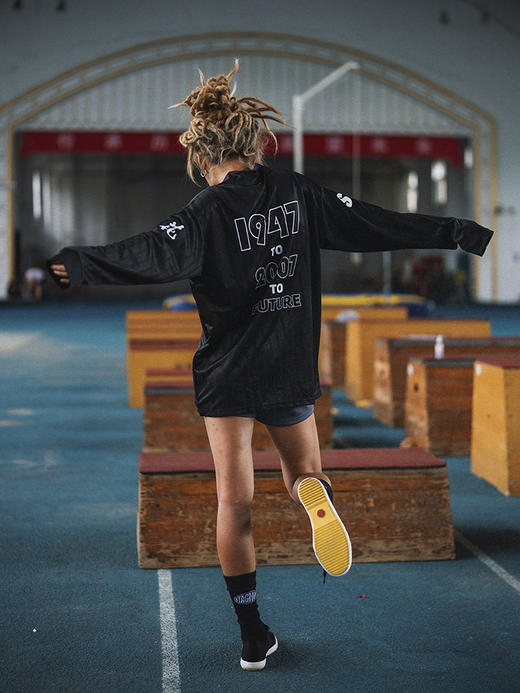 STAxMEIHUA梅花联名复古运动翻领长袖球衣 商品图2