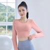 跃牌【瑜堂系列】聚衣堂交叉美背瑜伽服免穿文胸运动上衣显瘦健身瑜伽长袖女JYMC013 商品缩略图1
