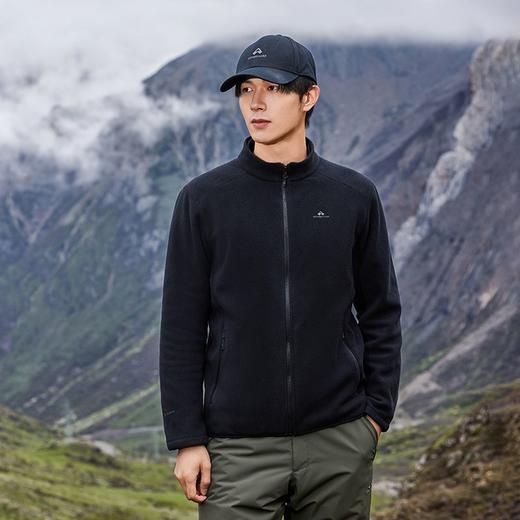 拓路者Polartec200抓绒衣男24年冬季立领摇粒绒户外运动开衫外套 商品图5