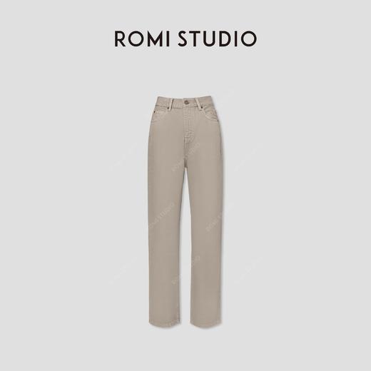 ROMI STUDIO“法式优雅”长绒斜纹棉高士线洗水直筒牛仔裤431NS080 商品图0