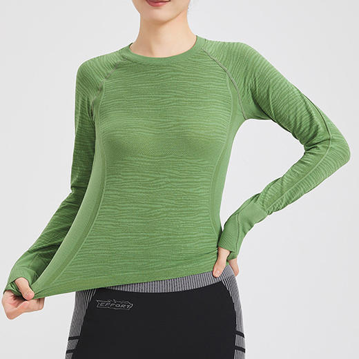 跃牌【菲凡系列】新款户外运动长袖健身服女士运动上衣L6008 商品图1