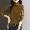CC 3032软糯慵懒风宽松毛衣堆堆领亮丝羊毛衫针织衫 商品缩略图3