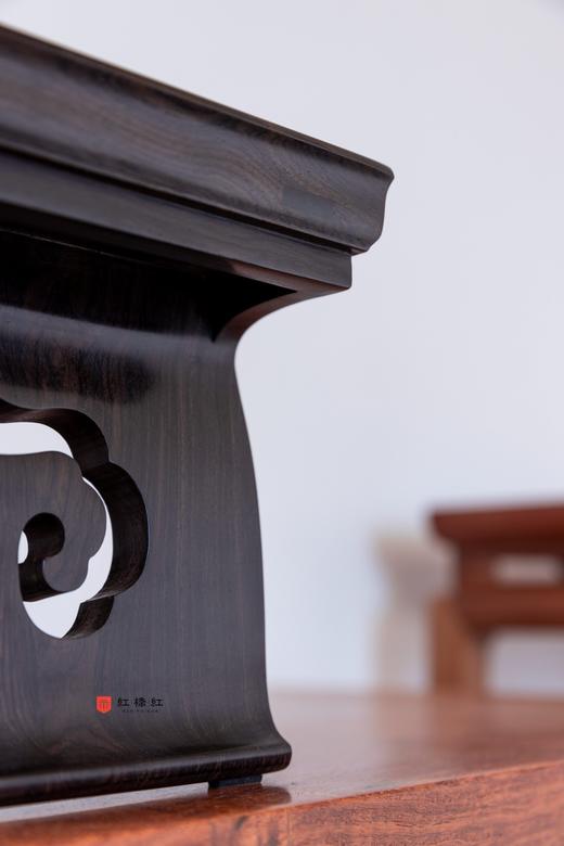 红桥红  家具严选  紫光檀（东非黑黄檀）【42 紫光檀 案上迷你小翘头案】 商品图6