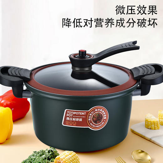 【小家电】巴尔德抗菌微压焖烧锅不粘加厚家用蒸锅煮粥锅燃气电磁炉炖煮锅BD-009A HF 商品图1