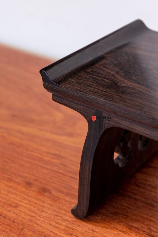 红桥红  家具严选  紫光檀（东非黑黄檀）【42 紫光檀 案上迷你小翘头案】 商品图3