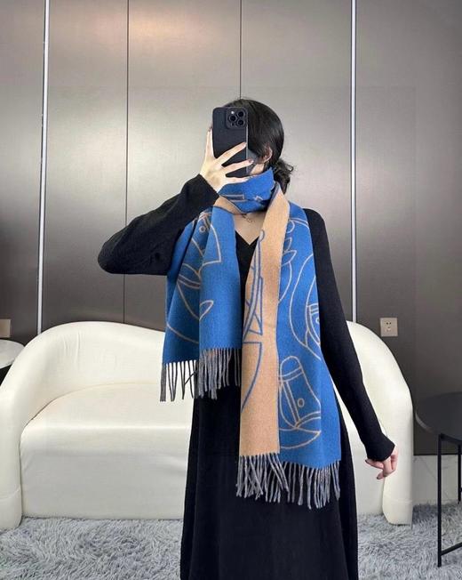 爱马仕新款马术交织围巾披肩（CB） 商品图11