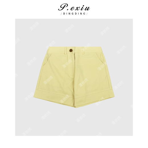 03-5潘依绣丁丁宠粉潘依绣丁丁宠粉福利马卡龙色系夏季款清爽减龄短裤Q9998 商品图0