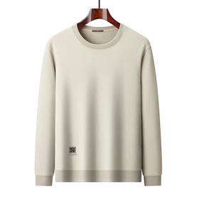 【100%棉】圣得西秋季青春潮流印花圆领套头纯棉卫衣2362978017