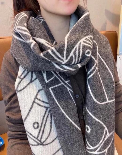爱马仕新款马术交织围巾披肩（CB） 商品图5
