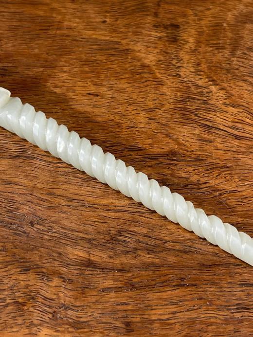 白玉龙首钮弦纹发簪，顺丰包邮 商品图10