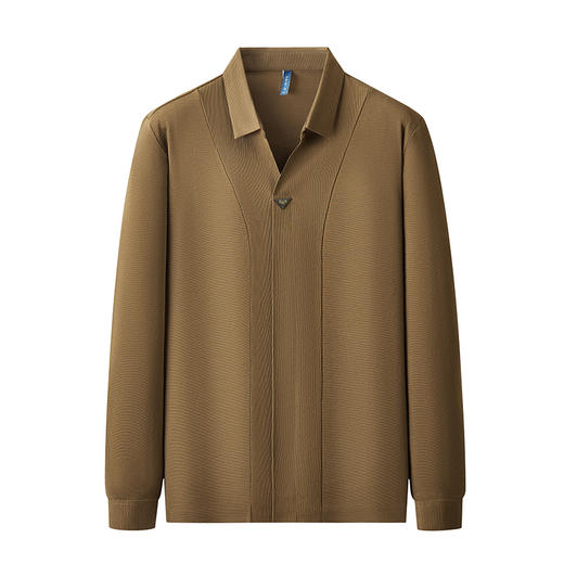 【封口款】【新款DDP】大依优型大码长袖衬衫翻领男装加肥加大体恤大号上衣胖子弹力休闲商务 商品图8