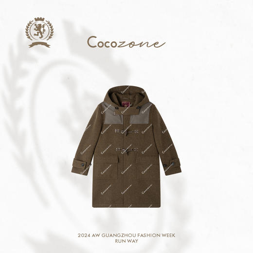 COCO ZONE “复古返潮” 复古中长款呢子外套CC1C2296 商品图0
