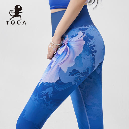 【现货秒发】壁虎瑜伽【斗鱼】限量款印花九分裤 商品图5