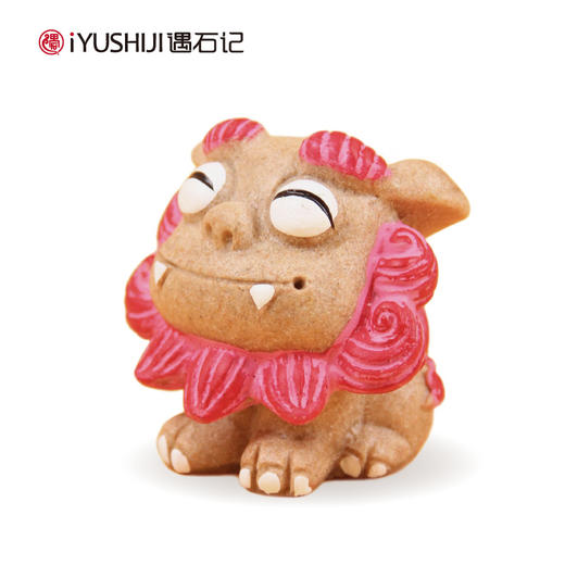 遇石记泰山石敢当国风摆件事事如意小狮子车摆一对 商品图3