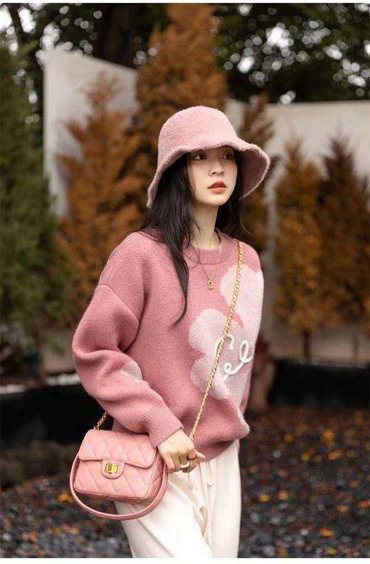 商场同步Sonia同款奶盖慕斯好看花朵毛衣 商品图8