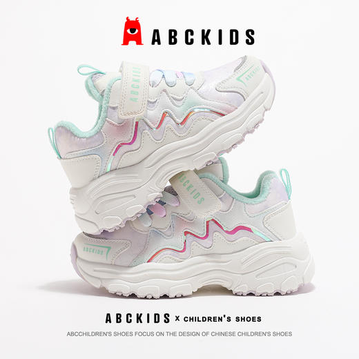 abckids童鞋女童棉鞋2024冬季新款女孩跑鞋儿童保暖二棉运动鞋子 商品图8