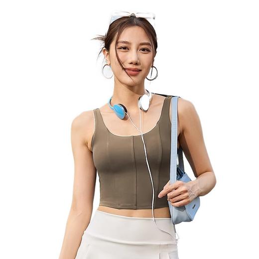 跃牌【瑜堂系列】新款紧身运动文胸高强度防震运动内衣瑜伽健身背心女JYMB014 商品图4