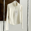 官网580！女士立领半拉链修身夹克 收腰显瘦弹力贴身瑜伽健身运动休闲上衣 商品缩略图5