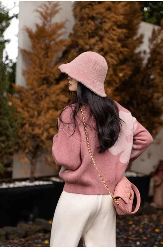 商场同步Sonia同款奶盖慕斯好看花朵毛衣 商品图10