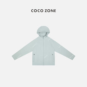  COCO ZONE2024纯色开衫上衣百搭休闲连帽拉链外套CC2A0096