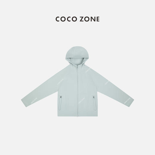  COCO ZONE2024纯色开衫上衣百搭休闲连帽拉链外套CC2A0096 商品图0