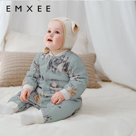 【宝宝服饰】嫚熙夹棉婴儿宝宝衣服秋冬款恒温保暖外出棉服新生婴幼儿连体衣女