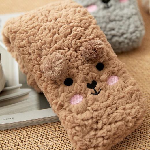 【暖脚神器~毛绒绒好舒适】地板袜女冬季加厚长筒秋冬大人可爱睡眠室内防滑珊瑚绒居家袜子 商品图4