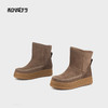 和诚行 2024秋冬新款厚底一脚蹬百搭短靴女加绒保暖雪地靴1930079 商品缩略图2