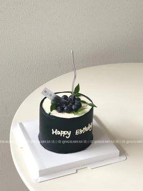 【两人份的快乐】 优雅酷黑  男士蛋糕