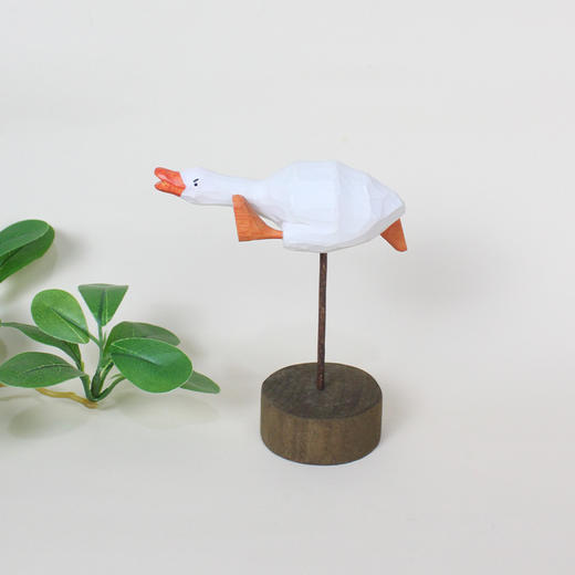 木雕<飞奔冲鸭> 商品图3