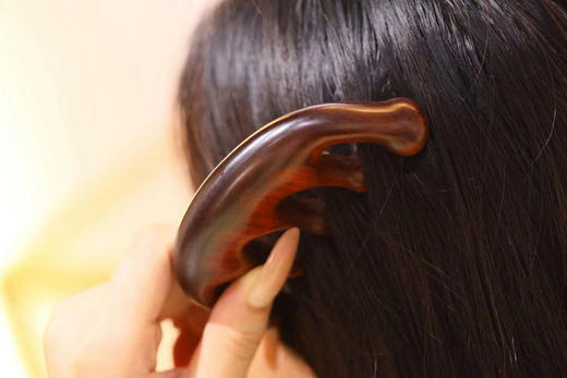 五齿按摩梳°紫檀 商品图3