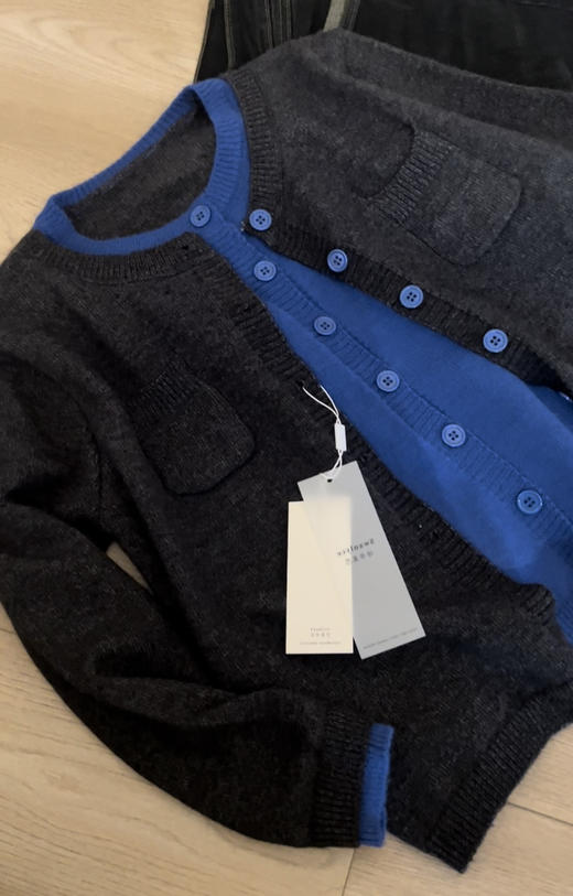 花灰拼克莱因蓝假两件 商品图4