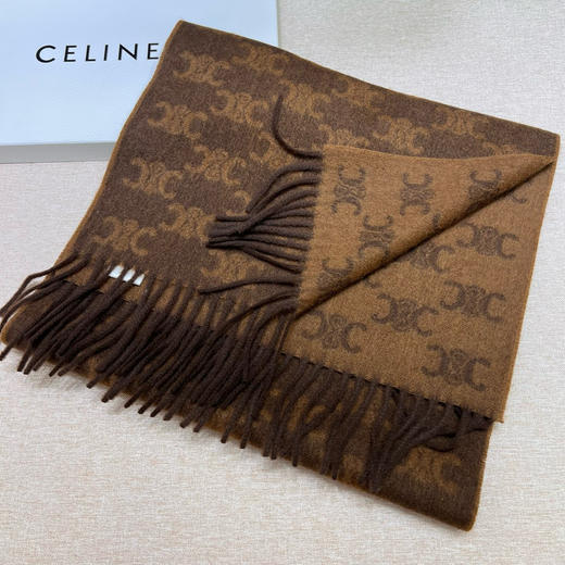 CELINE | 交织字母山羊绒围巾（AN） 商品图2