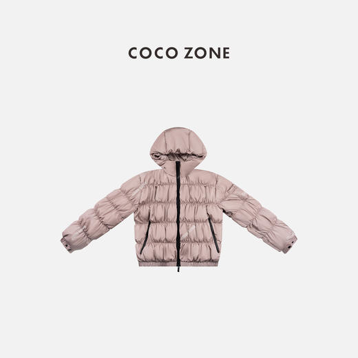 COCO ZONE 90鸭绒设计感连帽拉链羽绒服CC2D2379 商品图0