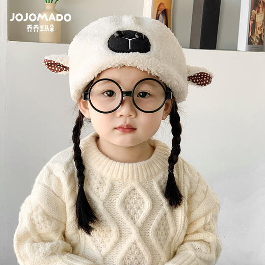 【可爱超萌毛绒小羊帽】ins韩国宝宝帽子秋冬季帽婴儿保暖加厚男女童护耳帽 商品图1