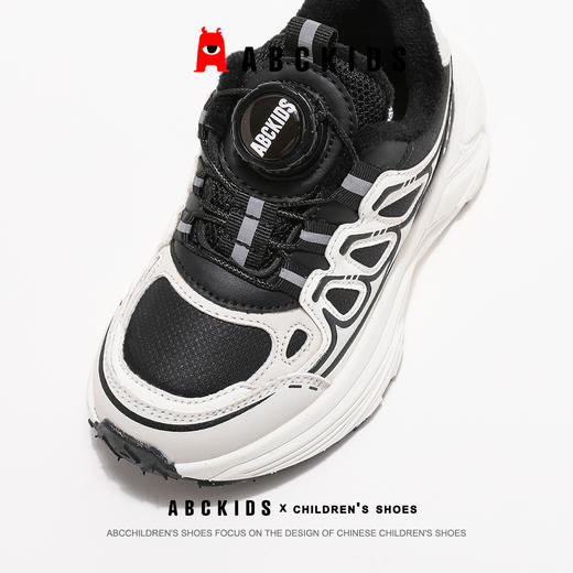 ABCkids童鞋女童加绒运动鞋儿童二棉鞋冬季软底童鞋女孩保暖棉鞋 商品图1