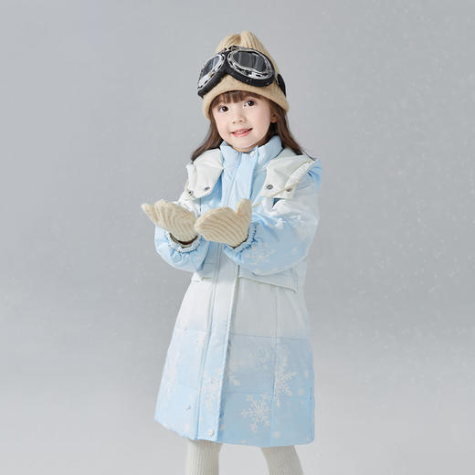 笛莎Deesha女童羽绒服2024冬季新款中长款羽绒服 商品图1