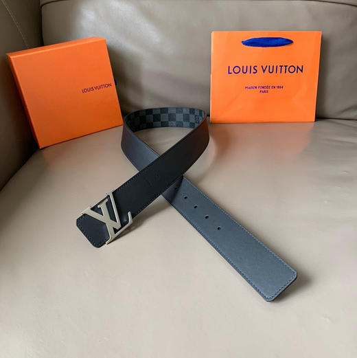 LouIs VUITTON 驴家 双面针扣 皮带 男款 牛皮黑色 宽4cm（CB） 商品图1