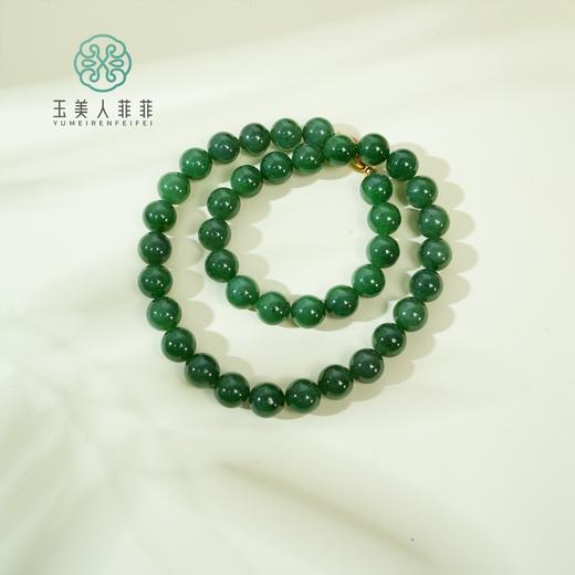 S925和田碧玉项链约12mm 商品图0