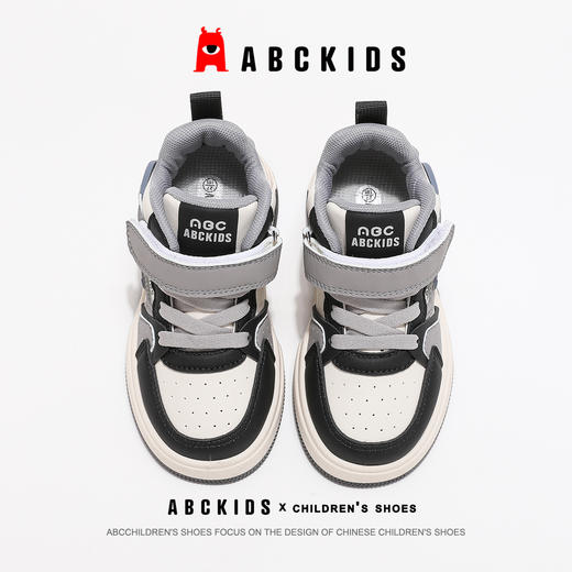ABCkids儿童高帮板鞋2024秋季新款休闲鞋青少年学生运动鞋男童鞋 商品图4